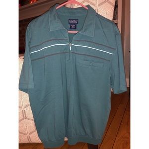 john blair zipper collar pocket shirt